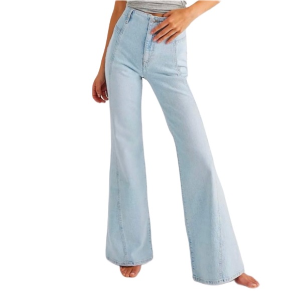 Free People Denim - ⚜️ FREE PEOPLE Florence Flare High Waist Slim Flare Jeans sz 28